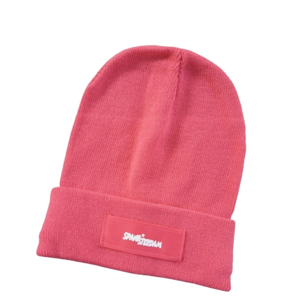 Roze Beanie met Spanksterdam logo